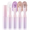 4PCS Crystal Jelly Eyeshadow Stick Set, Glitter Eyeshadow Glaze Stick