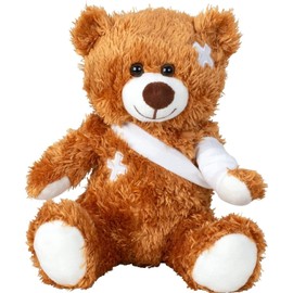 Teddy Bear Small 21 cm Get Well Soon Gifts Injured Bear Cuddly Toy Lucky Charm for Children Guardian Angel Stuffed Toy Worry Eater Teddy Bear Plush Toy Get Well Soon Gift Hospital Gift