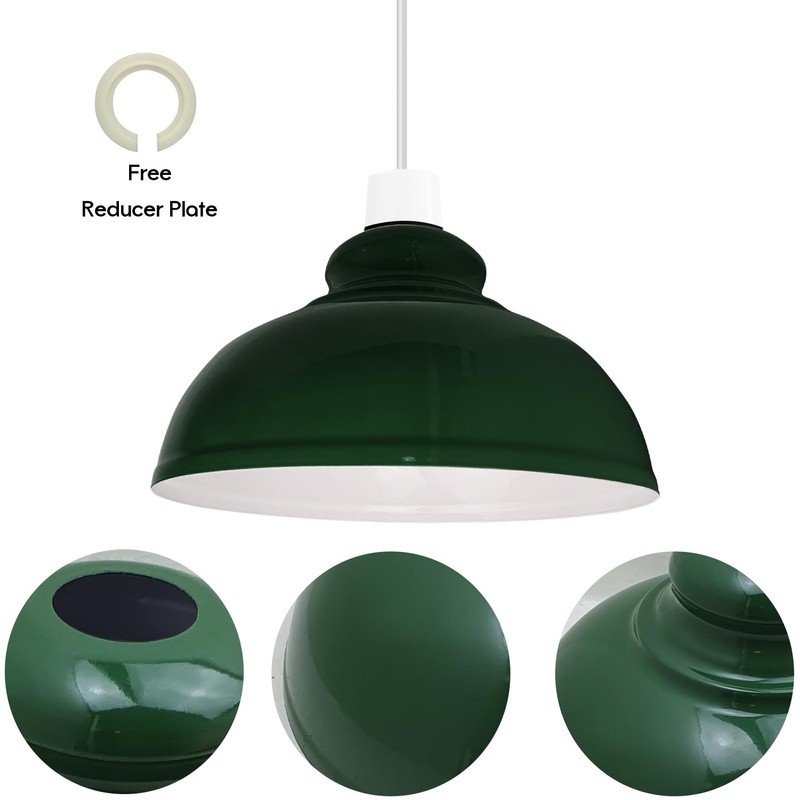 LEDSone Industrial Ceiling Pendant Light Shades, Retro Vintage Style Curvy