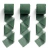 MORSUNBELA Chiffon Ribbon Dark Green Ribbon Gift Ribbon Fabric Ribbon