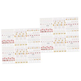 Vaguelly 2sets 6 Sheets Bunny Nail Art Stickers Cute Rabbit Nail Decorations for Women for Home Salon Use 6sheets*2