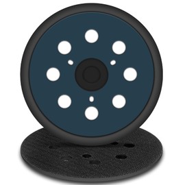 Pukamam 2 Pcs 5 Inch Sander Replacement Pads 8 Hole Hook and Loop mit 3 Screw Hole for Random Orbital Sander