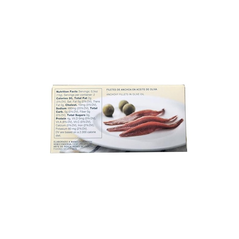 Cantabrian salted anchovies 50g