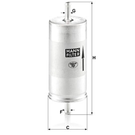 Original MANN-FILTER Fuel filter WK 413 – For Passenger Cars