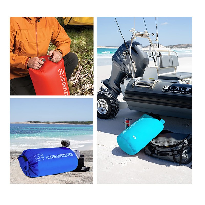 Dry Sack 3-Pack/5-Pack, Lightweight Dry Bags, Waterproof Roll Top Dry