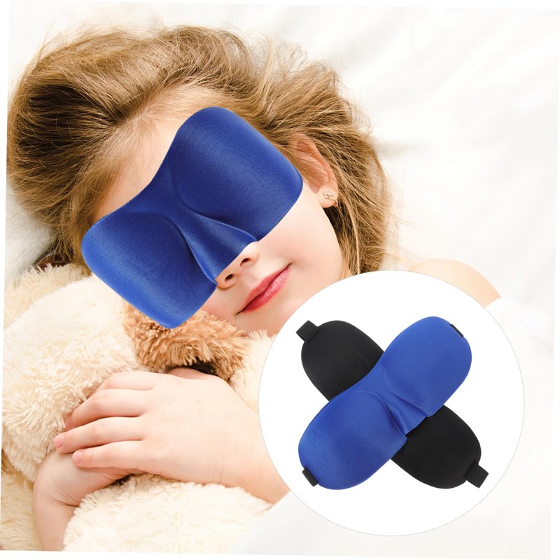 SAFIGLE 2Pcs Sleep Masks for Adults Light Blocking Eye Masks
