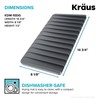 Kraus Roll Up Dish Drying Rack with Self-Draining Silicone Dish