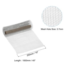 PATIKIL 40"L x 10"W Woven Wire Mesh, 6 Mesh 316L Stainless Steel Air Vent Filter Screen for Window Security Vent Cover Filtration Animals Fence