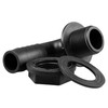 Water butt/rain barrel/water storage tank overflow hosetail elbow with nut