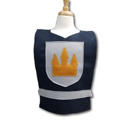 Medieval Knight/King Grey Costume Tunic (Kids Size) - Available in Baby, Toddler, Kids, Teen and Adult Sizes