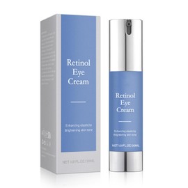 Retinol Eye Cream for Dark Circles - Anti-Wrinkle Under Eye Creams - Ey e Cream for Dark Circles and Puffy Eye, Enhancing Elasticity & Brightening Skin Tone, Night Care Reduces Eye Bags Blue