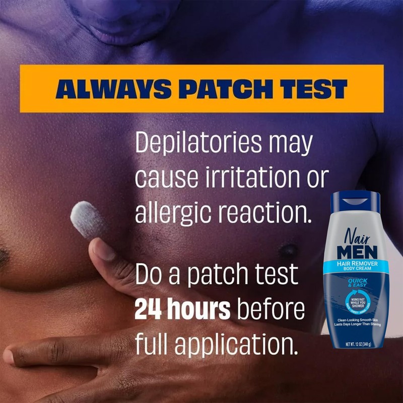 Nair Men Hair Removal Body Cream, 12 Ounce (Pack of