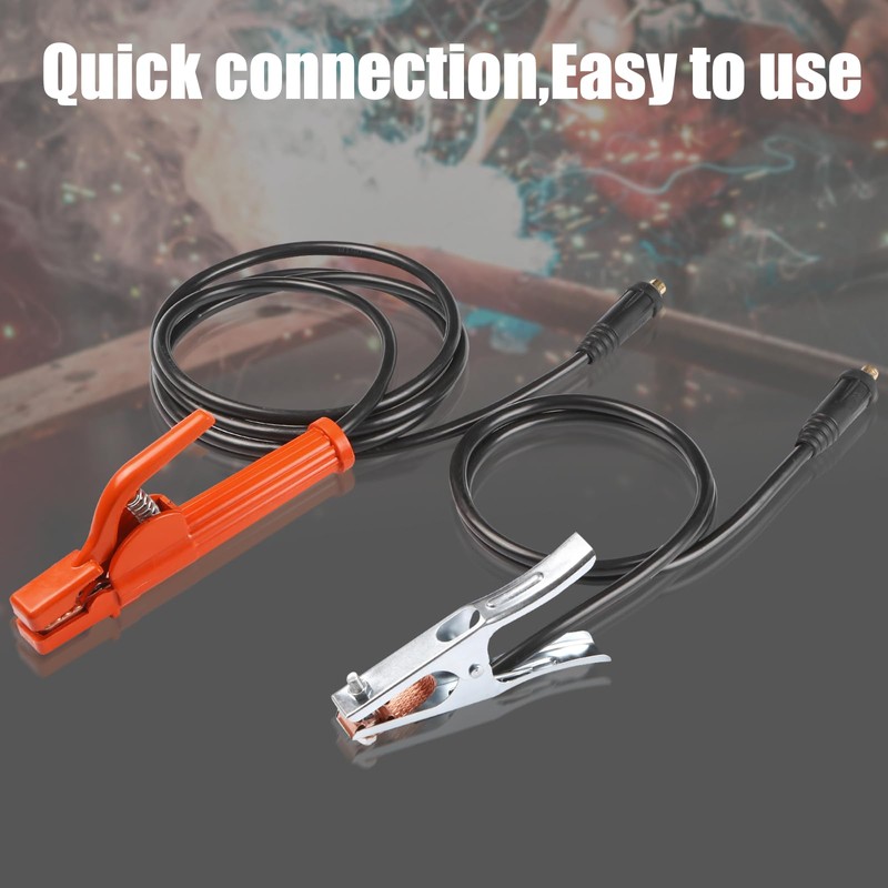 JIAONE Welding Electrode Holder,Welding Ground Clamp, With cable 25mm ²