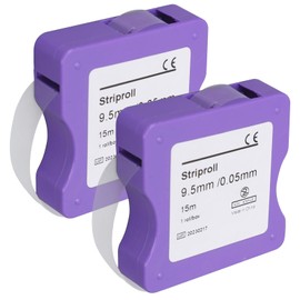 Thoquene Pack of 2 Tooth Sandpaper Polishing Strips, 15 m/Rolls/Box Tooth Sandpaper for Spaces