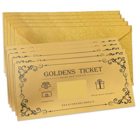 ZELAITE 5 × Voucher to Fill Yourself with Scratch Sticker, Card with Scratch Sticker for Labelling, Scratch Card as Birthday Card or Voucher Card for Valentine's Day (B)