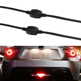 iJDMTOY (2) 12V 48W High Capacity Strobe Flashing Wiring Module Boxes Compatible With LED Bulbs, LED Strips, Tail/Brake Lights, Fog Lamps, etc