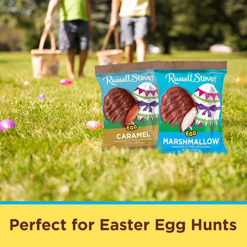 Russell Stover Easter Strawberry Crème Milk Chocolate Easter Egg, 1.3