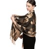 Achillea Two Tone Floral Roses Reversible Pashmina Scarf Shawl Wrap
