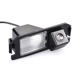 Navinio Rear View Back Up Reverse Parking Camera in License Plate Lighting (NTSC) for I30/ Genesis/ Tiburon 2007/2008/ Kia Soul/ Rohens- Coupe