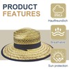 TUREVIEW Safari Straw Hat Wide Brim Beach Hat Sun Protection