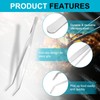 sourcing map Kitchen Tweezers Stainless Steel, 10 Inch Food Tongs