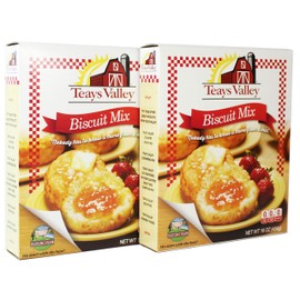 Teays Valley Biscuit Mix, Homestyle Southern Biscuits, 16 Ounce Box (Pack of 2)