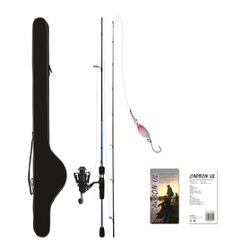 Corofish Carbon UL Combo 1.98m 1-8g Fishing Set Spinning Rod Reel & Line Ultralight