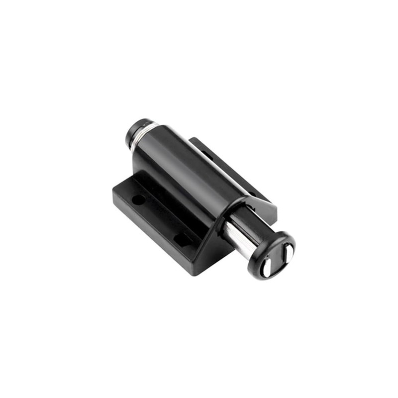 2Pcs Black Drawer Push to Open Catches with Fixing Screws,