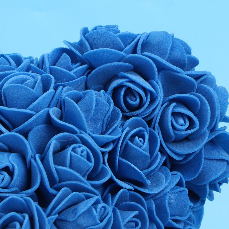 Unique Cute Bear Shape Simulation Artificial Rose Flower with Bowknot