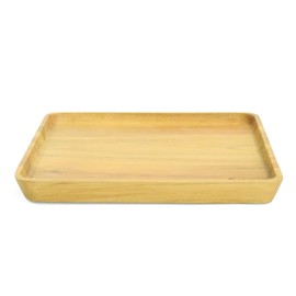 Organic Cafe JA22-20-5s Wooden Dish Square Plate Diameter 8.3 inches (21 cm)