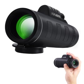 DFlamepower 10x42 HD Monocular with Full Optical Prism and Dual Focus Telescope, Waterproof, Portable Spotting Scopes for Bird watching black