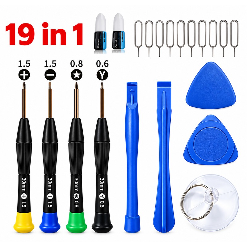 40-in-1 Mobile Phone Repair Tool Kit – Screwdriver, Spudger &