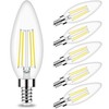 Honesorn Candelabra LED Bulb, E12 Small Light Bulbs 5000K Daylight