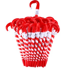 40 Pieces Christmas Ballpoint Pens Snowman Umbrella Cane Ballpoint Pen Christmas Cane Snowman Pens for Christmas Party Gift Stationery Supplies
