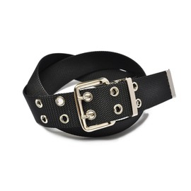 KASAJIMA 1.6 inch (40 mm) Nylon 2-Pin Work Belt, Double Drilling Type, Firmly Fixed, Durable and Easy to Adjust, Black