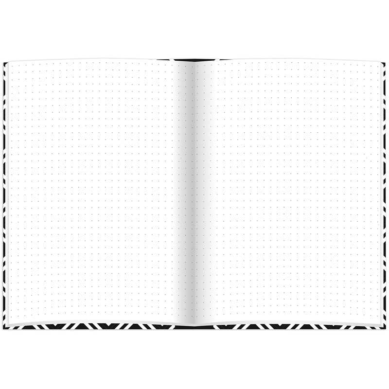 RNKVERLAG 46748 Notebook "Black & White Flowers" in DIN A5