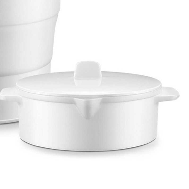 Small Electric Hot Pot Multifunctional Compact Folding Rapid Noodles Cooker