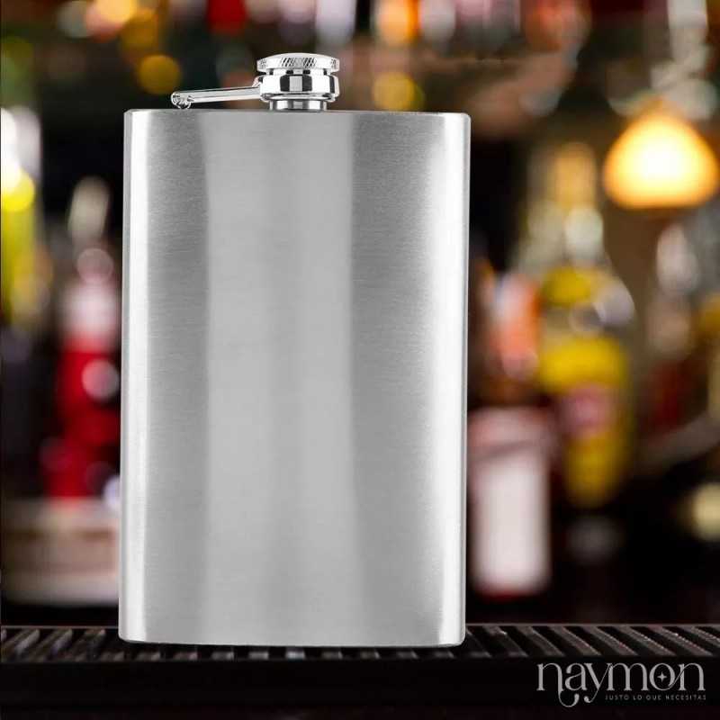 Naymon Licorera Anforita Acero Inoxidable Botella Bolsillo 240ml