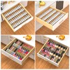 4-Tier Non-Slip Spice Drawer Organizer, 4-Pack Checkered Frosted Clear Acrylic,