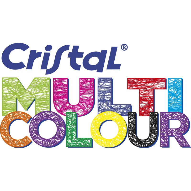 BIC Cristal Multicolour Ballpoint Pens With Wide Tip (1.6mm) Pens