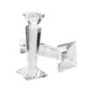 Kitcom Crystal Candle Stick Holders for Home Decor 2-Pack, Clear