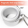Shiwaki 2 Rotating Flag Pole Rings, White Flag Pole Buckle,