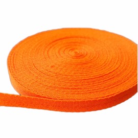 3/8 Inch X 10 Yards Cotton Twill Tape Herringbone Pattern Soft Fabric Webbing Strap Ribbon - Bias Tape for Sewing Binding Gift Wrapping DIY Craft Making Cloth Sewing Supplies (Orange)