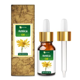 Arnica Essential Oil (Arnica Montana) by Salvia 100% Pure & Natural - Undiluted Uncut Cold Pressed Aromatherapy Premium Oil - Therapeutic Grade - 15 ML with Dropper