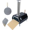 Elevon Wood Fired Oven Portable Pizza Maker, Black
