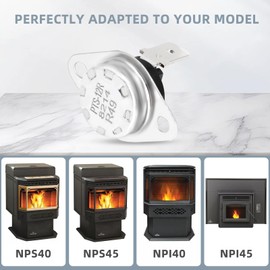 Criditpid W690-0002 Heat Sensor Thermodisc Replaces for Napoleon NPI40, NPI45, NPS40, NPS45, Timberwolf TF100 Wood Stoves & Inserts Thermostatic Sensor.