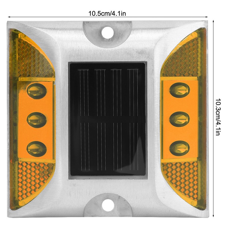LED Solar Power Ground Marker Lights Waterproof Outdoor Driveway Road