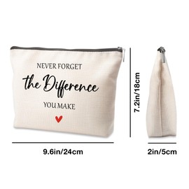 Going Away Gifts for Coworkers: Makeup Bag Appreciation & Retirement Gift - Cosmetic Bag for Women Leaders & Friends