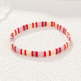 KELITCH Women Friendship Bracelets Tila Miyuki Beaded Bracelets Colorful Women Stretch Bracelets