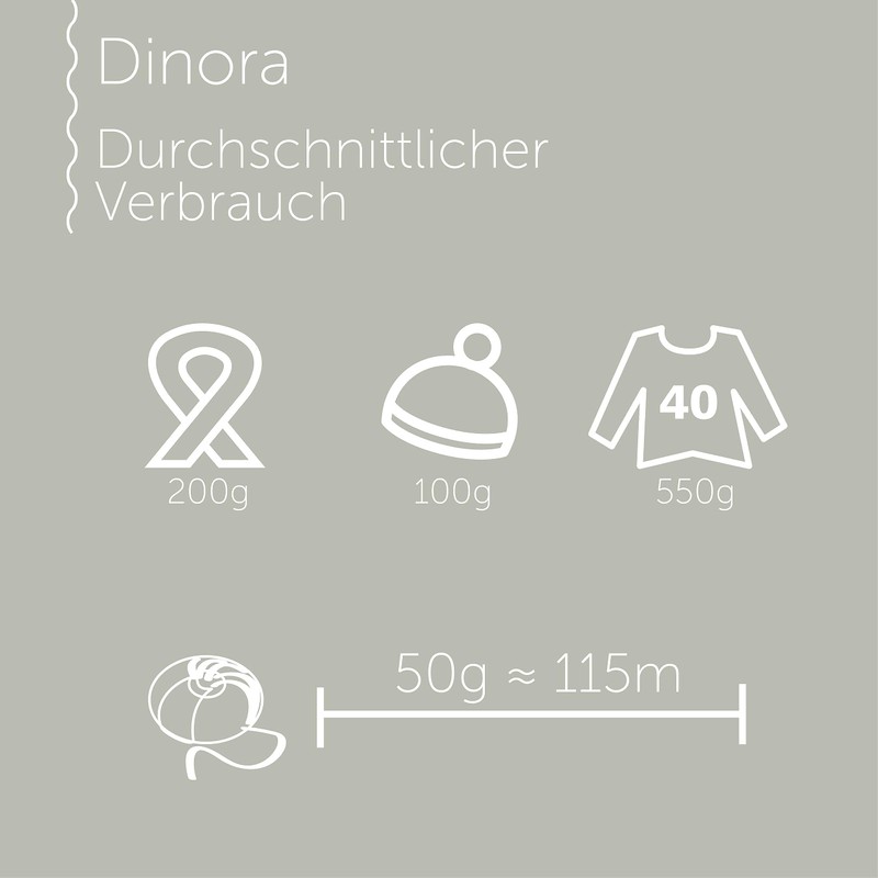 Schachenmayr Dinora, 50 g grey hand knitting yarn